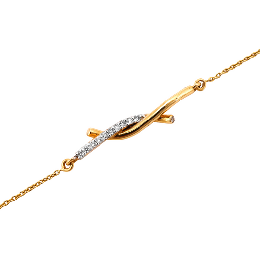 TWISTED LOVE DIAMOND BRACELET - Ayka Diamonds - LAB GROWN DIAMOND JEWELLERY