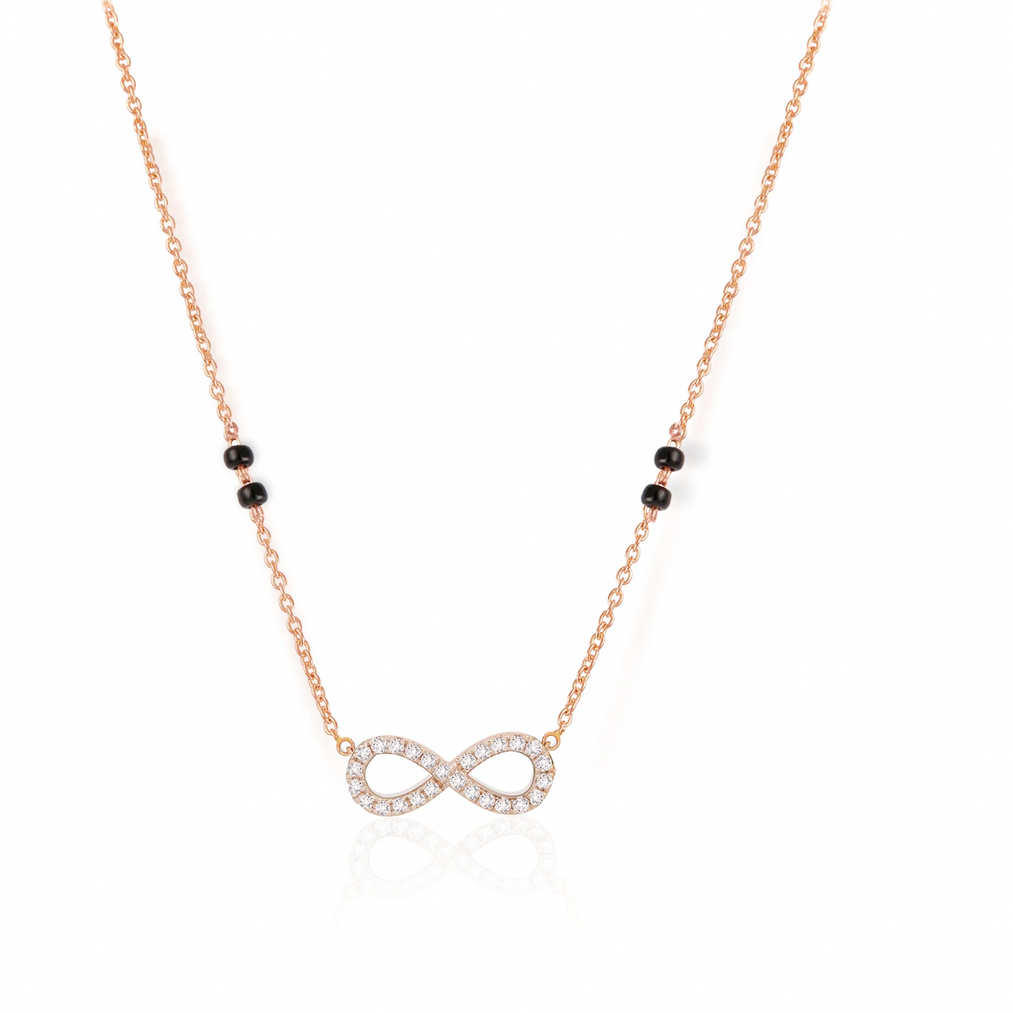 INFINITY GRACE DIAMOND MANGALSUTRA - Ayka Diamonds - LAB GROWN DIAMOND JEWELLERY