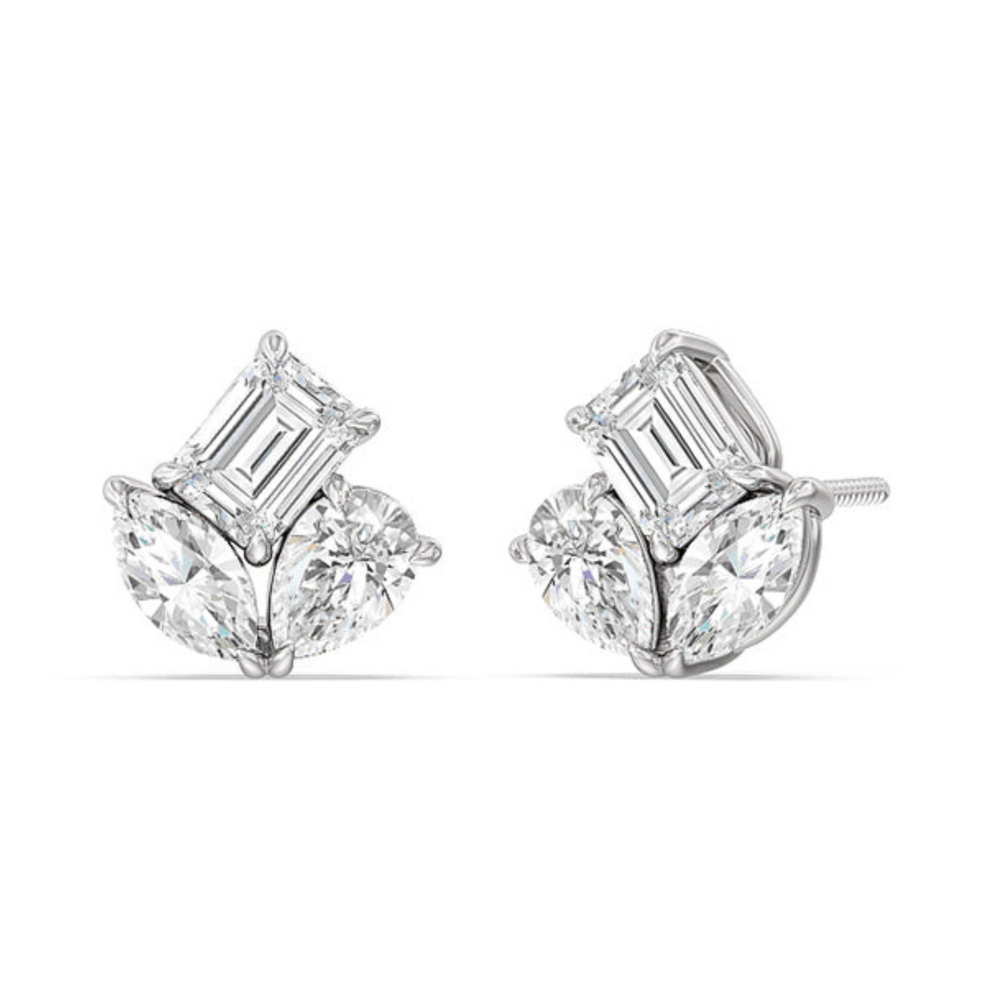 TRINITY DIAMOND EARRINGS - Ayka Diamonds - LAB GROWN DIAMOND JEWELLERY