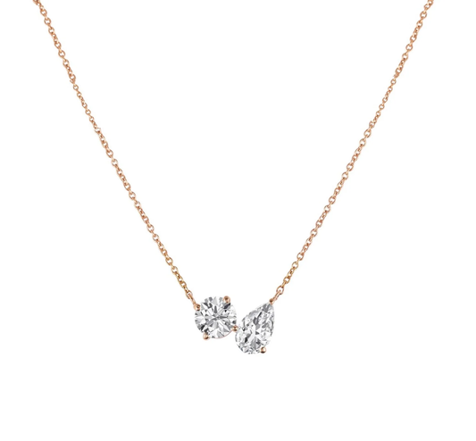 CELESTE DUET SOLITAIRE CHAIN - Ayka Diamonds - LAB GROWN DIAMOND JEWELLERY